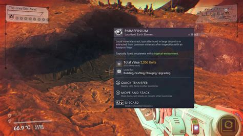 This page contains information on where to find it, as well as information on what it can be. . No mans sky paraffinium
